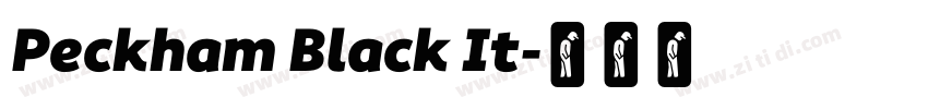 Peckham Black It字体转换